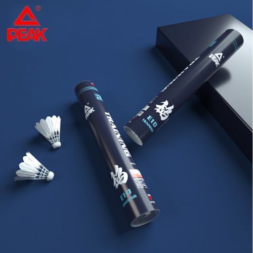 匹克（PEAK） PEAK匹克羽毛球12只裝耐打王鵝毛球打不易爛訓(xùn)練比賽用球 白色十二只裝