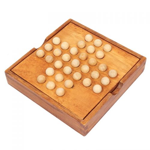 華詩孟 獨立鉆石棋兒童古典玩具歐美桌游單身貴族棋孔明棋