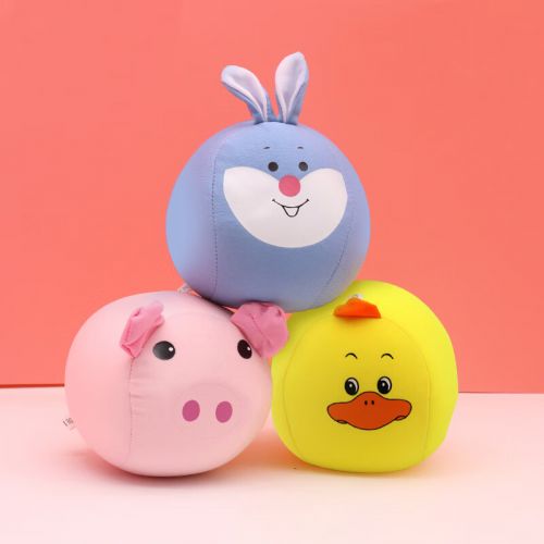 華詩孟 扔沙包幼兒園可愛卡通小動物丟沙包3個裝兒童軟大沙包丟沙包玩具