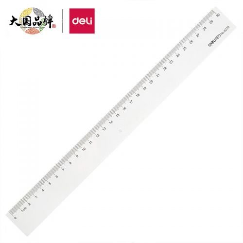 得力(deli)30cm辦公通用直尺 測量繪圖尺子 辦公用品 6230
