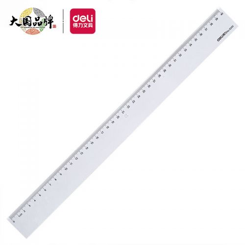 得力(deli)40cm辦公學習通用尺子 塑料直尺