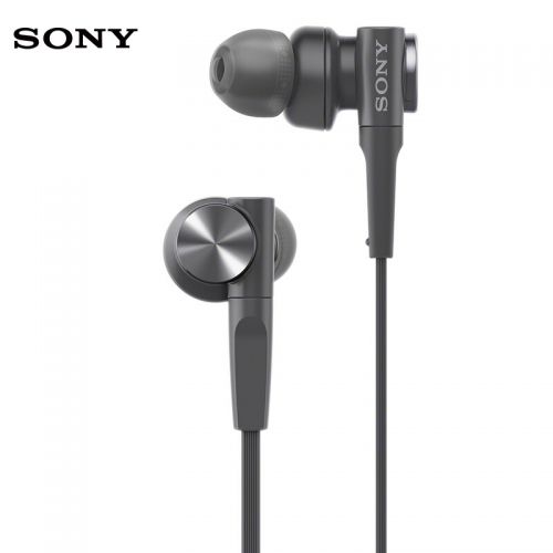 索尼（SONY） MDR-XB55AP/XB75AP耳機(jī)入耳式有線控帶麥重低音立體聲手機(jī)通話音樂 MDR-XB55AP黑色