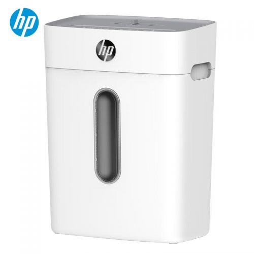 惠普（HP） 4級保密辦公家用碎紙機（單次6張 連續(xù)碎5分鐘 15L 可碎卡碎訂書針 智能光感）W1505CC