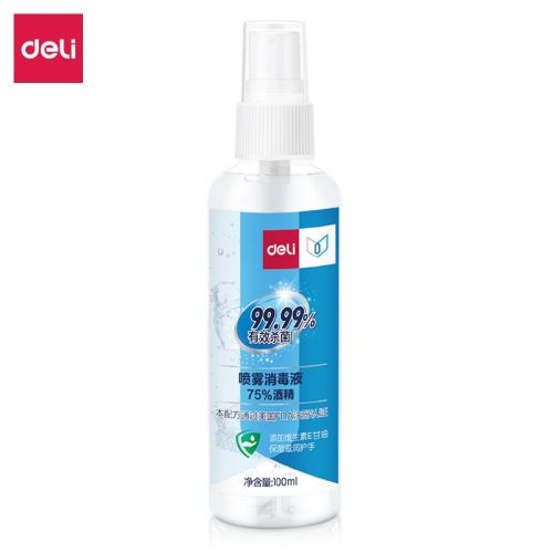 得力（deli）75%酒精 噴霧消毒液 31004消毒噴霧（原香型） 100ml/瓶