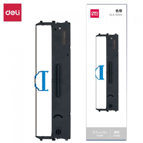 得力（deli）DLS-605K 針式打印機(jī)黑色色帶（適用DE-600K) DLS-605K