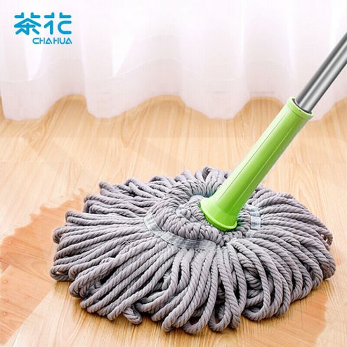 茶花 拖把墩布旋轉(zhuǎn)擰水吸水免手洗巧手拖把 4713