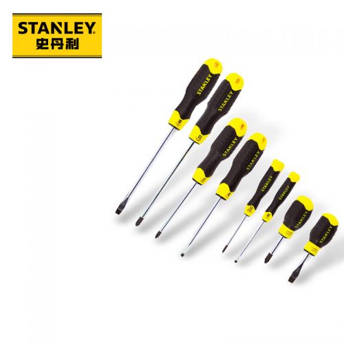 史丹利（Stanley）精密螺絲刀8件套裝手動五金工具 鉻釩鋼膠柄磁性螺絲批防銹防腐STHT92004-8