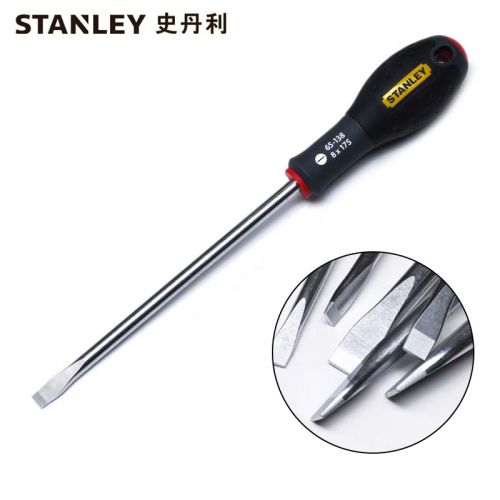 史丹利STANLEY 三色柄一字螺絲批8x200mm 家用螺絲刀起子改錐多功能維修工具 65-138-14 企業(yè)定制